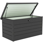 Outsunny -  Cette boîte de rangement pour coussins-Conception 2-en-1 : banc de jardin et coffre de rangement  
