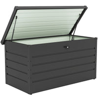 Outsunny -  Cette boîte de rangement pour coussins-Conception 2-en-1 : banc de jardin et coffre de rangement  
