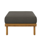Modway - Wren Terrasse extérieure Bois de teck Ottoman in Gris silex naturel-Assemblée requise