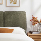 Modway - Lindee Tissu Boucle Tête de lit jumelée, Sage-Tissu boucle Tissu Rembourrage