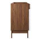 Modway - Render 48" Armoire de lavabo compatible avec un seul lavabo (non inclus) - Noyer blanc-Portes à fermeture douce