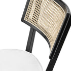 Modway - Caledonia Tissu tapis Chaise à manger Ensemble de 2 - Noir Blanc-10