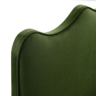 Modway - Athena Velours de performance résistant aux taches Tête de lit King Size, Vert mousse-7