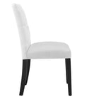 Modway - Duchess Tissu Chaise à manger Ensemble de 2 - Blanc-Capacité de poids de la chaise : 286 lb