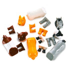 Popular Playthings - Véhicules magnétiques mélanger ou assortir - Animaux de ferme-Pour les petites mains : Les grandes pièces sont sans danger pour les tout-petits, et les assembler est très amusant pour les enfants âgés de 2 ans et plus. Combinez-les comme un puzzle 3D pour créer l'animal fou ultime !