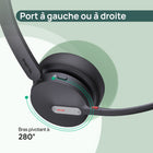 Yealink - Casque BH70 Double BL - Casque pour téléphone et ordinateur - Certifié Microsoft Teams  - Noir-Couplage de plusieurs appareils : jusqu’à 8 appareils