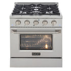 Kucht - 30 po Série KNG Cuisinière Pro Style au gaz naturel - Acier inoxydable-Cette cuisinière à gaz à quatre brûleurs comprend deux brûleurs de 15 000 BTU et deux brûleurs de 9 000 BTU