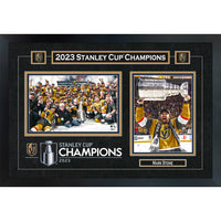 Mark Stone 18x26 Golden Knights 2023 Stanley Cup Collage - Impression encadree - 22" x 18"-Qualité supérieure - virtual frames