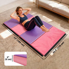 Soozier - Tapis De Gymnastique Pliable 4 pi l x 6 pi L x 2 po P - Tapis D’Exercice Avec Poignées Pour Yoga - Mma - Arts Martiaux-Surface en cuir PU non absorbant, ignifuge, résistante aux perforations et à la moisissure  