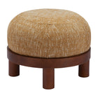 Zuo - Gome Pouf - Jaune ocre-Dimensions: 22,4 po L x 22,4 po L x 17,5 po H