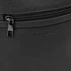CHAMPS - Collection Onyx Sac à bandoulière vertical - Noir-Fermeture à glissière avant