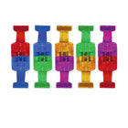 Charles Leonard - Aimants super puissants style punaise - Couleurs assorties - 6 paquets de 10-Comprend 10 par paquet en bleu, vert, rouge, violet et or