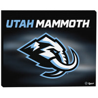 Utah Mammoth 16x20 Logo sur toile Stretched - Toile encadree - 20" x 16"-Impression sur toile de qualité supérieure avec bordures enveloppées