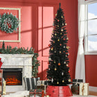 HOMCOM - Arbre de Noël - arbre de Noël fin avec branches réalistes-Des branches réalistes donnent un aspect plein et luxuriant à l'arbre 