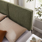 Modway - Lindee Tissu Boucle Tête de lit King, Sage-Tissu boucle Tissu Rembourrage