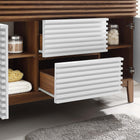 Modway - Render 48" Armoire de lavabo compatible avec un seul lavabo (non inclus) - Noyer blanc-Tiroirs à extension complète