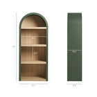 Modway - Caleb 4e Étagère Arqué Vitrine - Vert Chasseur-Quatre étagères ouvertes