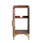 Modway - Daylight 18" Armoire à coiffeuse de salle de bain - Noyer-Rangement spacieux