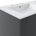 Modway - Vitality Double évier 48" Vanette de salle de bain - Gris blanc-Assemblée requise