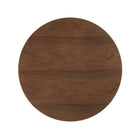 Modway - Lippa Rond de 36 po Bois Table à manger, Noyer-Tampon feutre non marquant