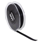 JAM Paper - Ruban de satin double face - 3/8" de large x 25 m - Noir-Taille : 0,375 po x 25 mètres