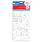 Creative Start - Lettres, chiffres et symboles autocollants - 2 po - Blanc - Paquet de 133-Cet ensemble comprend 133 lettres, chiffres et symboles autocollants pour créer une signalisation claire et personnalisable