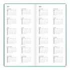 Letts of London - 2027 Agenda mince Woodland semaine sur deux pages – 5-7/8" x 3-1/8" – Couleurs assorties – Multilingue-Comprend : une page d'informations personnelles, des pages de notes, des projets, des contacts, des emplois du temps et bien plus