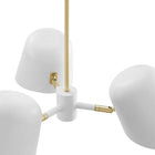 Modway - Briana 3-Lumière Lumière suspendue - Blanc-9