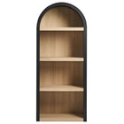 Modway - Caleb 4e Étagère Arqué Vitrine - Noir-Assemblée requise