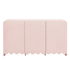 Modway - Dahlia Cannelées et festonnées Armoire de rangement de buffet - Rose doux-Portes à pousser pour ouvrir