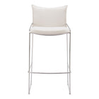 Zuo - Pola Tabouret de bar - Blanc-Tissu polyester douillet