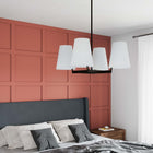Modway - Mercer 4-Lumière Lumière suspendue - Bronze blanc-Auvent de plafond avec adaptateur pivotant