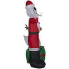 GEMMY - Figurines gonflables de Noël Jack Skellington et Zero avec bois - 152 cm-Se gonfle automatiquement en quelques secondes