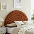 Modway - Solana Arqué Performance Velvet Tête de lit complète, Rouille-Tête de lit en arc