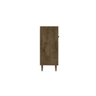 Manhattan Comfort - Buffet Bradley 53,54 po style Mid-Century Modern - Brun Rustique-Assemblage à domicile requis Tout le matériel inclus