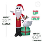 GEMMY - Figurines gonflables de Noël Jack Skellington et Zero avec bois - 152 cm-Pour usage intérieur et extérieur