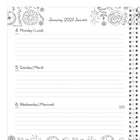 Blueline - 2027 agenda hebdomadaire/mensuel à colorier DoodlePlan avec reliure à double spirale – 11 po x 8 1/2 po – design Botanica – bilingue-Couverture laminée et durable