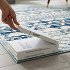 Modway - Reflect Giada Abstract Diamant Marocain Treillis Tapis intérieur/extérieur de 8 pi l x 10 pi L - Ivoire et bleu-Sisal 100% polypropylène