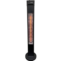 Westinghouse - 1500-Watt Freestanding Infrared Patio Heater - Black-Portable, compact et léger, parfait pour une utilisation n'importe où
