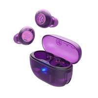 Jlab - Écouteurs sans Fil Go Pop avec Suppression Active du Bruit Violet Transparent-Autonomie Bluetooth de plus de 24 heures