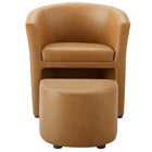 Modway - Divulge Fauteuil et ottoman - Tan-7