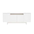 Manhattan Comfort - Buffet moderne Ella 180 cm - Blanc-Buffet moderne et meuble de rangement pour salle à manger et salon