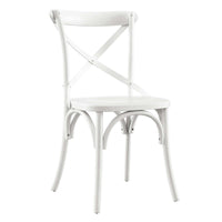 Modway - Gear Fauteuil d’appoint de salle à manger - Blanc-Fauteuil d’accompagnement Modern Farmhouse