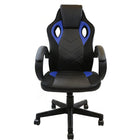 Nicer Furniture - chaise de jeu réglable ergonomique - bleu-Le design de style course fonctionne comme chaise de jeu et chaise de bureau.  