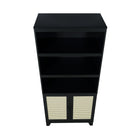Manhattan Comfort - Ensemble de 2 bibliothèques-armoires Sheridan 80 cm style mid-century moderne - Noir-Assemblage à domicile requis Tout le matériel inclus