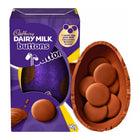 Cadbury - Dairy Milk - Œuf de Pâques au chocolat Buttons 90 g - paquet de 2-Œuf en chocolat au lait accompagné de boutons en chocolat au lait