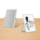 Quartet - Miroir de bureau double face et tableau effaçable à sec - 5 po x 7 po - cadre argent-Style moderne :  ses lignes épurées s’intègrent parfaitement à la décoration de votre maison, de votre bureau ou de votre chambre d’étudiant
