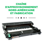 CIG - Unité de tambour Brother DR420 remise à neuf - rendement standard - noir- Garantie de 2 ans avec garantie de performance à 100 %