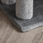 PawHut - Escalier pour chat 3 marches, petit arbre avec jouet - 17,5 po x 15,5 po x 19 po-Matériau : panneau de particules, flanelle, tissu de moquette 