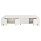 Modway - Waterflute 68 po cannelé Meuble TV, Blanc mat-7